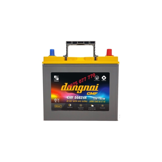 Ắc quy khô miễn bảo dưỡng Đồng Nai CMF 55B24R - 12V - 52Ah