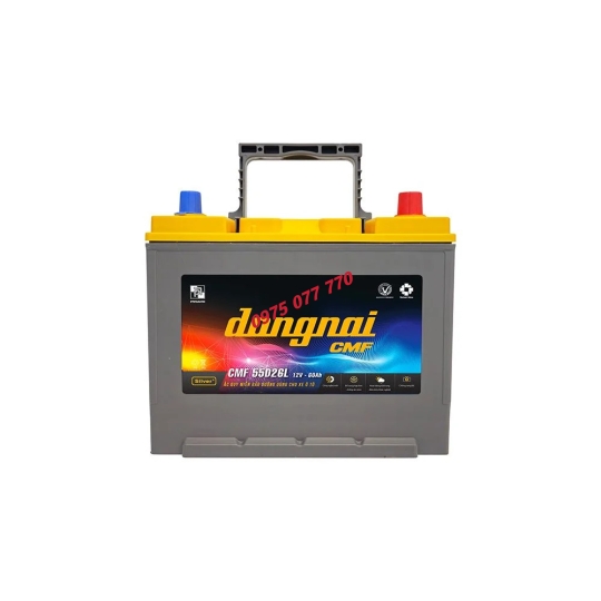 Ắc quy khô miễn bảo dưỡng Đồng Nai CMF 55D26L - 12V - 60Ah