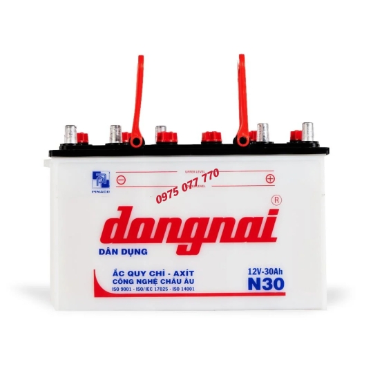Ắc quy dân dụng Đồng Nai N30 -12V- 30Ah