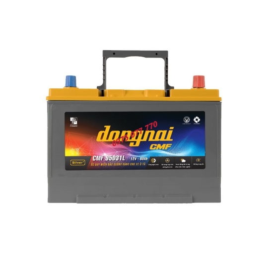Ắc quy khô miễn bảo dưỡng Đồng Nai CMF 95D31L - 12V - 80Ah