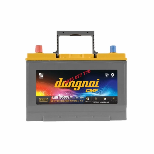 Ắc quy khô miễn bảo dưỡng Đồng Nai CMF 95D31R - 12V - 80Ah