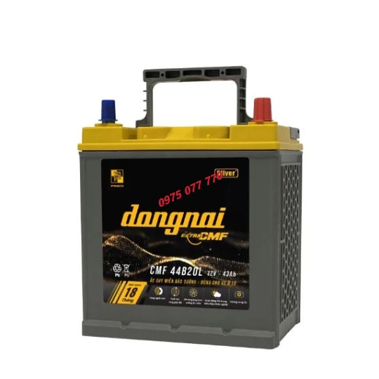Ắc quy khô miễn bảo dưỡng Đồng Nai EXTRA CMF 44B20L-12V-43Ah