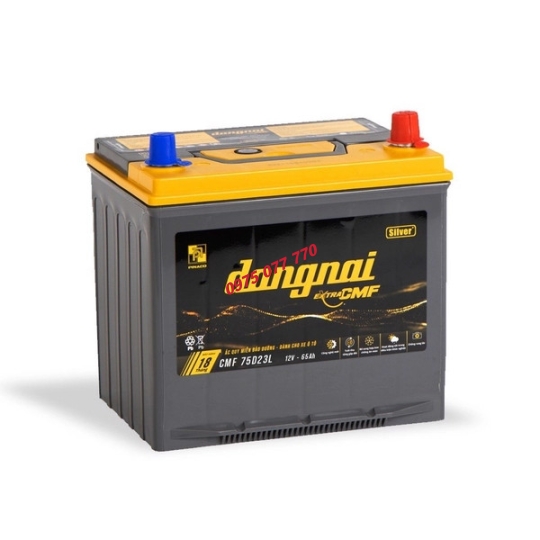 Ắc quy khô miễn bảo dưỡng Đồng Nai EXTRA CMF 75D23L - 12V - 65AH