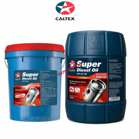 nhớt Havoline  xe tải Diesel Super Diesel Oil (CF) Multigrade 20W50, 18L, 25l, API CF