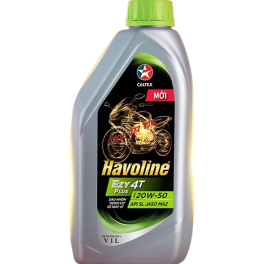 nhớt xe số HAVOLINE Ezy Plus 20W50, API SL, JASO MA2 chính hãng