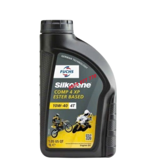 nhớt xe máy số FUCHS SILKOLENE COMP XP ESTER BASED 10W40 1L, chính hãng