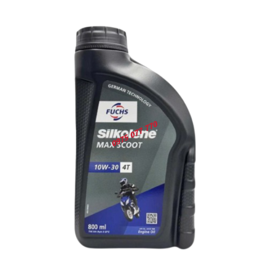 nhớt xe tay ga FUCHS SILKOLENE MAX SCOOT 10W30 0.8L, chính hãng