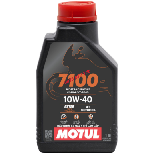 Motul dầu nhớt xe máy phân khối lớn -7100 4T 10W40 12X1L VN