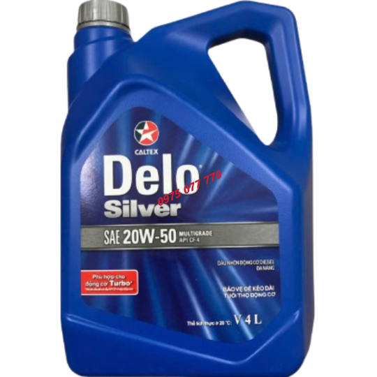 nhớt Havoline ô tô Delo Silver Muiltigrade 20W50 chuyên dùng cho máy dầu , tiêu chuẩn API CF-4, dòng khoáng